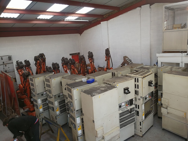 robots in stock for refurbishment